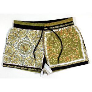 Versace Mens Swim Trunks Baroque Floral Medusa Print Shorts Sz 3 XS Lined Italy